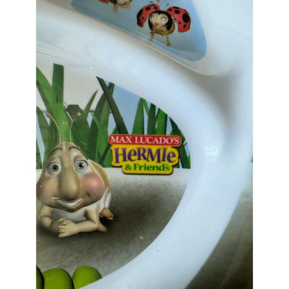 Vintage Max Lucado Hermie Child’s Divided Plate Melamine Family Choice Bugs - Picture 2 of 11